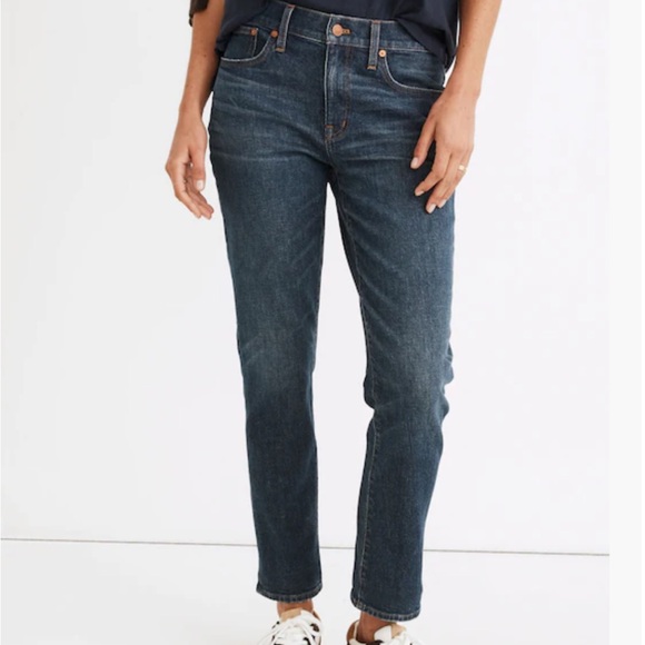 Madewell Tomboy Straight Jeans Plus Size 33 or 16 Stretch Sold Out - Picture 4 of 12